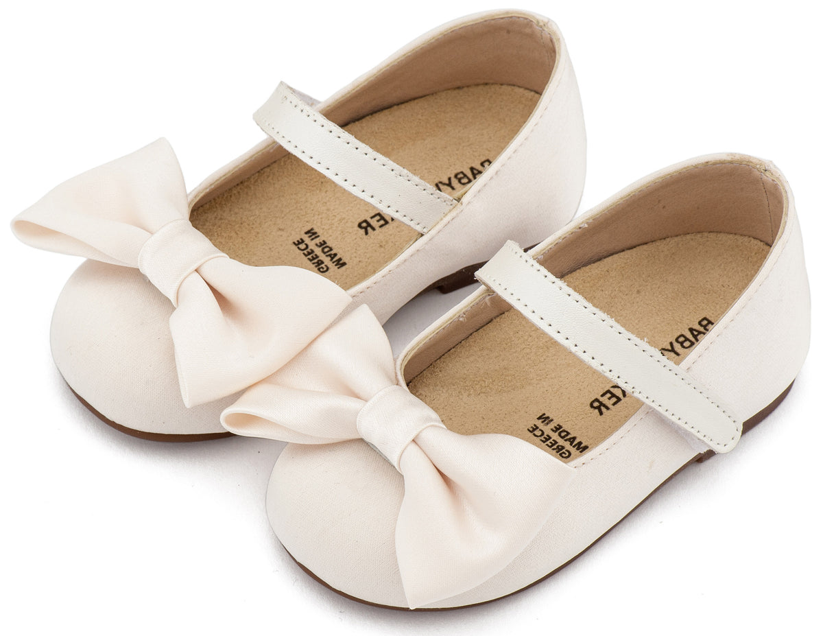 Babywalker French Slipper with Decorated Heel of Flowers BW4503