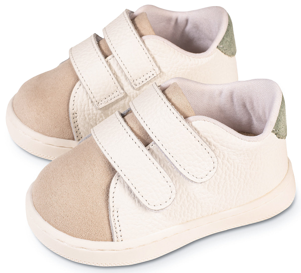 Babywalker Sneakers PRI2113 Λευκό Μπεζ Μέντα
