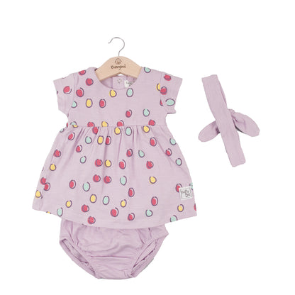 Dress pants ribbon set 130894 pink 3pcs