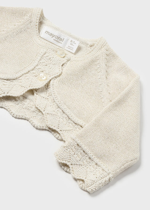 Basic knitted cardigan (SS24) 318 beige