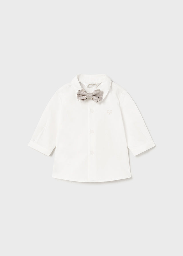 Set Langarmshirt mit Fliege (SS24) 1196 elfenbein 2tlg