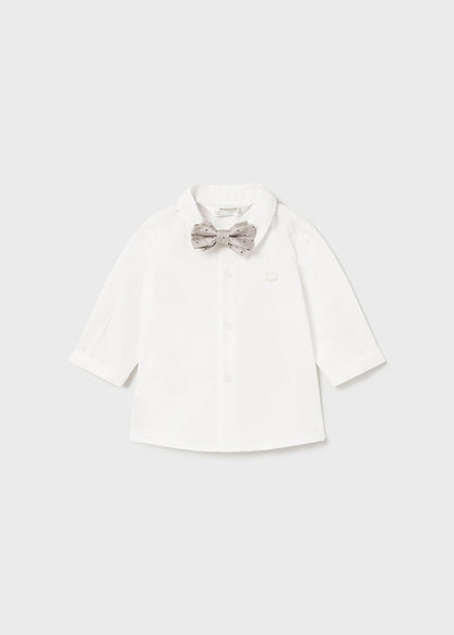 Set Langarmshirt mit Fliege (SS24) 1196 elfenbein 2tlg