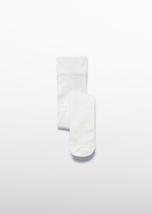 Lace up stockings (SS24) 9713 off-white