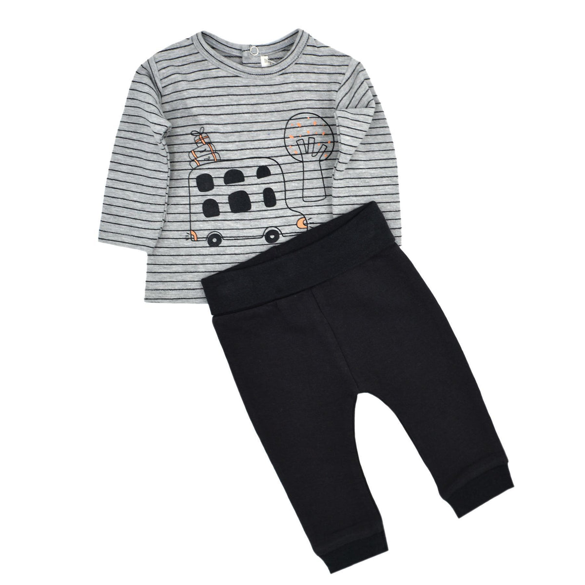 T-Shirt- und Hosen-Set 21810 grau 2tlg