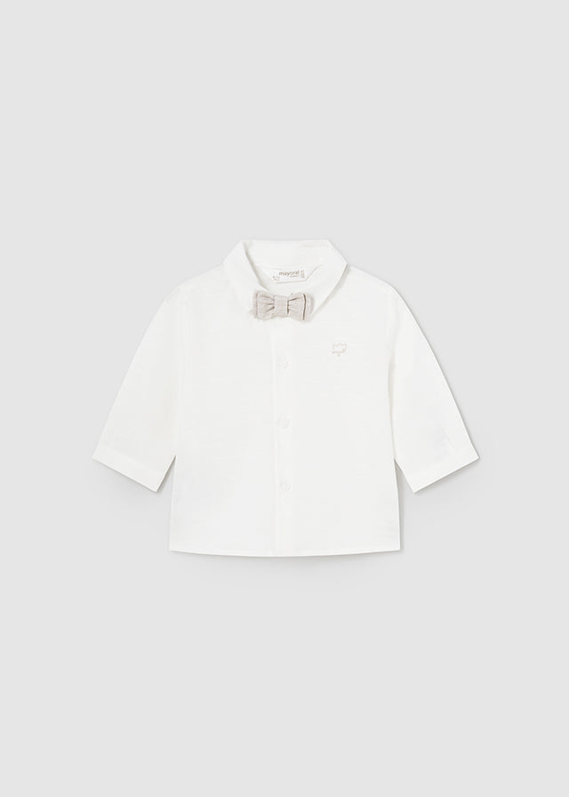 Set Langarmshirt mit Fliege (SS24) 1196 elfenbein 2tlg