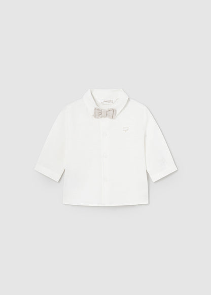 Set Langarmshirt mit Fliege (SS24) 1196 elfenbein 2tlg
