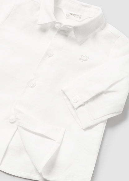 Set Langarmshirt mit Fliege (SS24) 1196 elfenbein 2tlg
