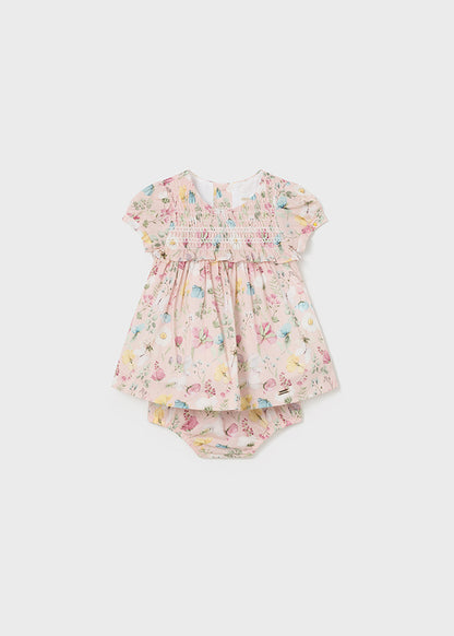Dress with prints set (SS24) 1801 pink 2pcs