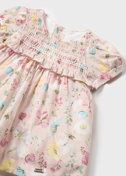 Dress with prints set (SS24) 1801 pink 2pcs