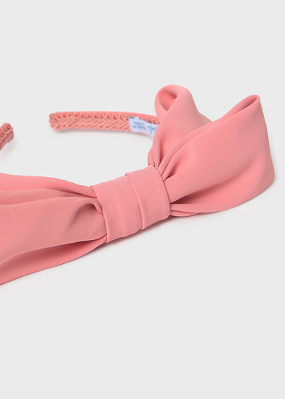 Crepe hairpiece with bow 5420 salmon