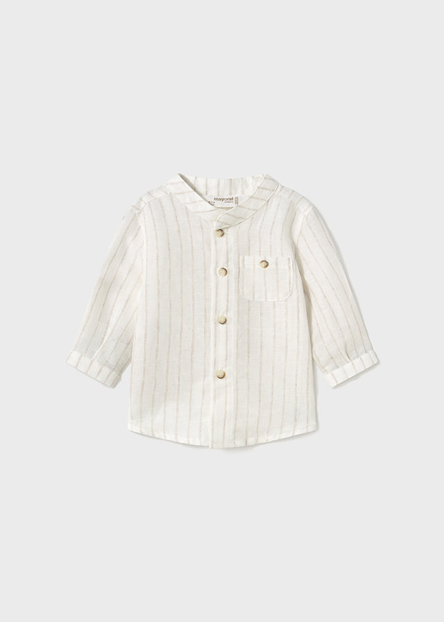 Long sleeve shirt with bow tie set (SS24) 1196 ivory 2pcs