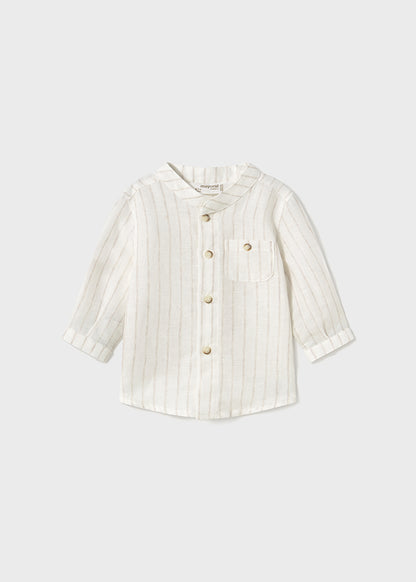 Long sleeve shirt with bow tie set (SS24) 1196 ivory 2pcs
