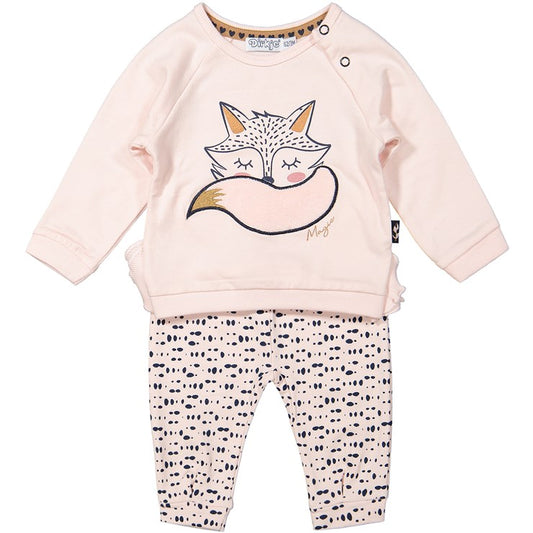 T-shirt and pants set F40209-31 pink 2pcs