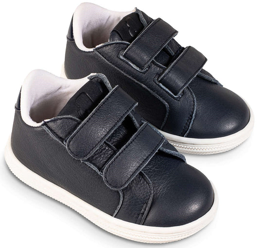 Babywalker Monochrome Sneakers with Double Buckle BW4256 Blue