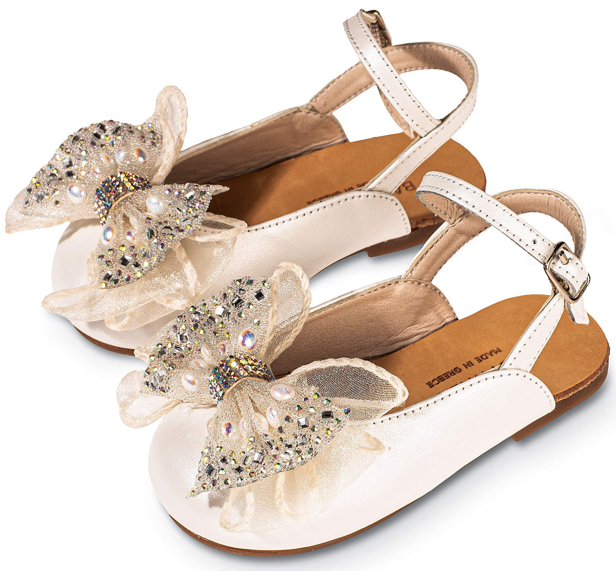 Babywalker French Slipper with Decorated Heel of Flowers BW4503