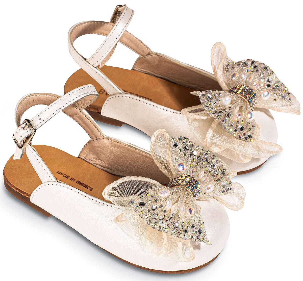 Babywalker French Slipper with Decorated Heel of Flowers BW4503