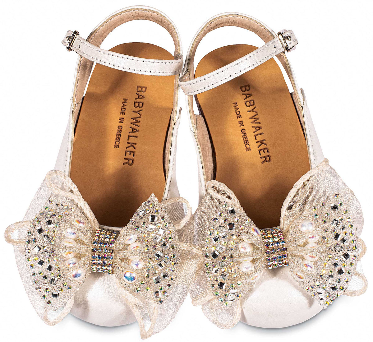Babywalker French Slipper with Decorated Heel of Flowers BW4503