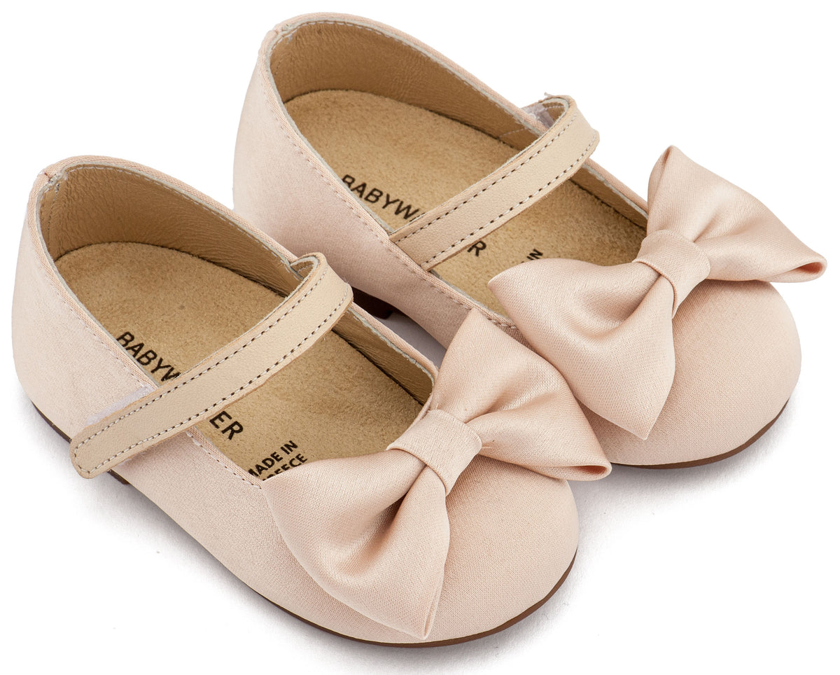 Babywalker French Slipper with Decorated Heel of Flowers BW4503