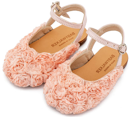 Babywalker Γαλλικό Σαμπό με Chiffon Λουλούδια BW4884 Ροζ