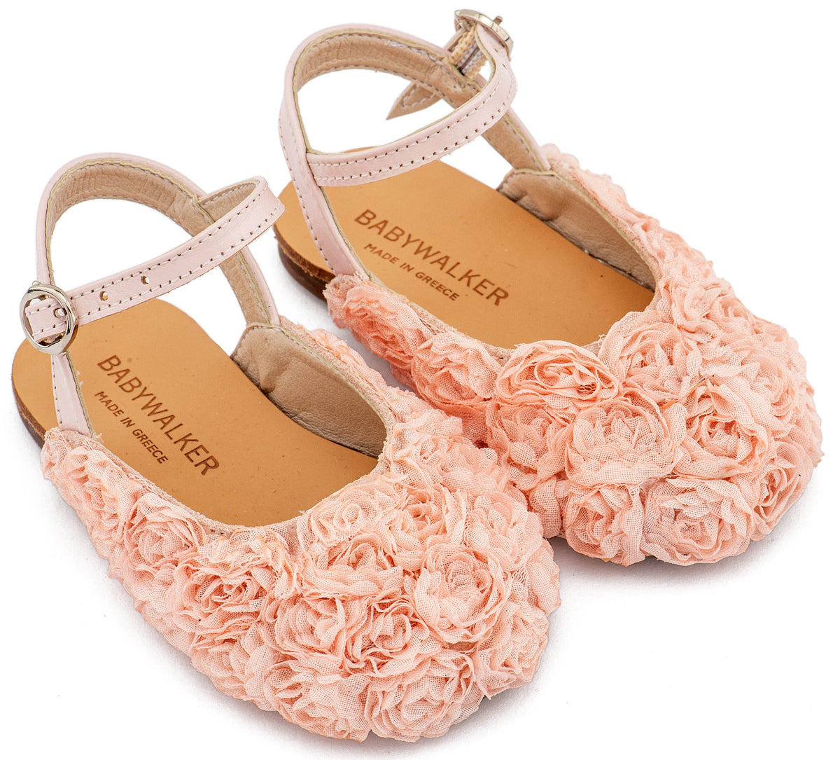 Babywalker Γαλλικό Σαμπό με Chiffon Λουλούδια BW4884 Ροζ