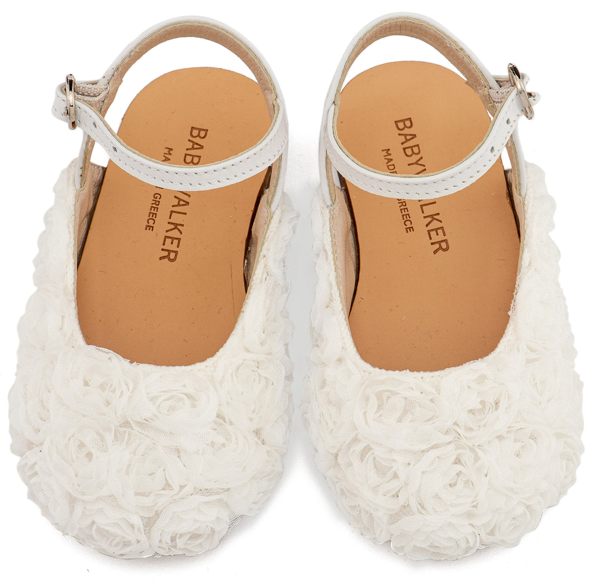 Babywalker French Slipper with Decorated Heel of Flowers BW4503