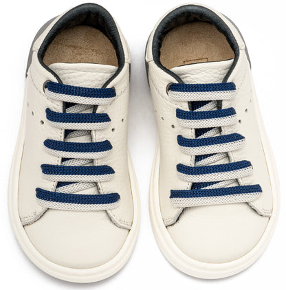 Babywalker Δετό Sneaker με Δίχρωμο Κορδόνι EXC5294 Λευκό Μπλε