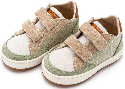 Babywalker Δίχρωμο Sneaker Διπλό Χρατς EXC5297  Μέντα Μπεζ Λευκό