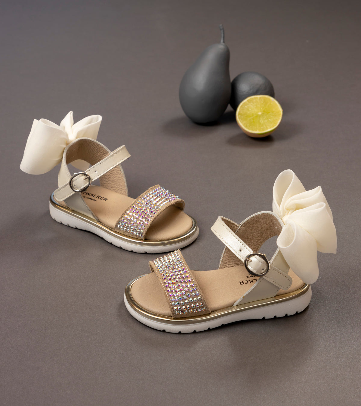Babywalker Leather Sandal LU6085 Ecru