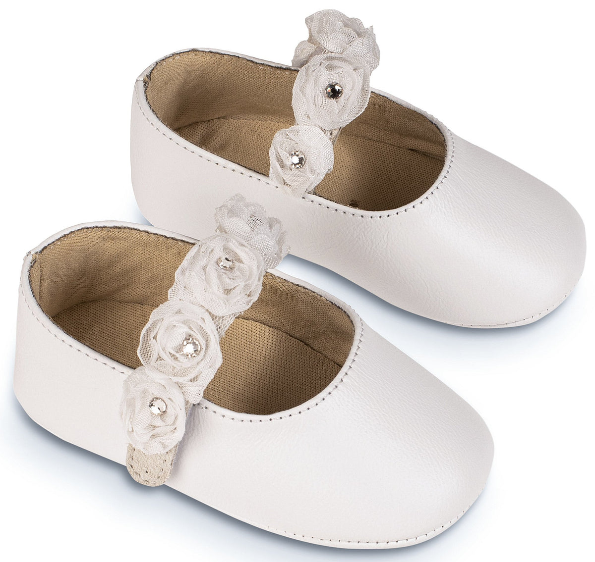 Babywalker Γοβάκι Μονή Μπαρέτα MI1638 Λευκό