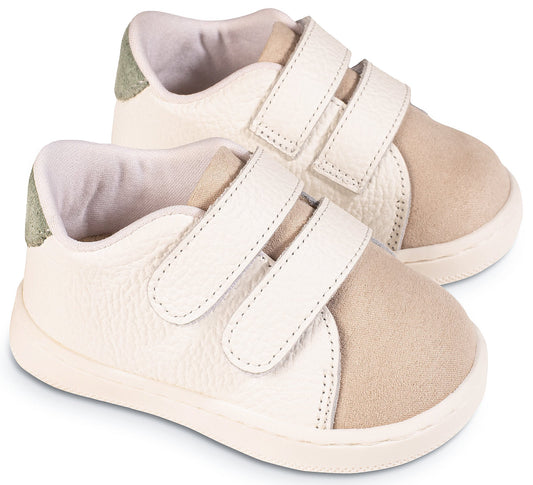 Babywalker Sneakers PRI2113 Λευκό Μπεζ Μέντα