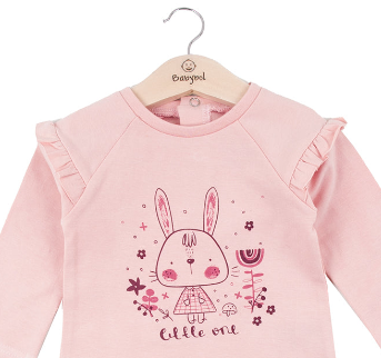 T-shirt and skirt set 231005 pink 2pcs
