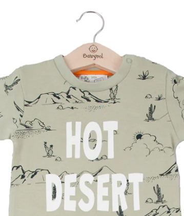 T-shirt and pants set 132240 khaki 2pcs