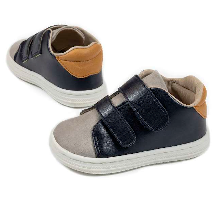 Babywalker Two-tone Sneakers BS3056 blue gray