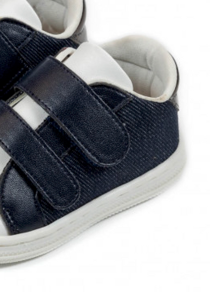Babywalker Δίχρωμο Σνίκερ BS3054 μπλε λευκό