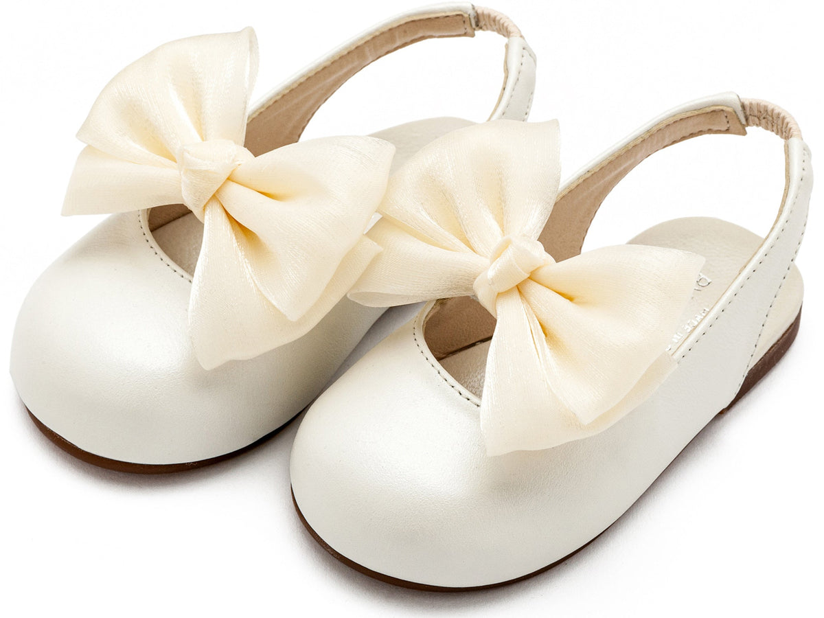 Babywalker Γαλλικό Σαμπό με Φιόγκο Chiffon BW4852 Εκρού - Artousa