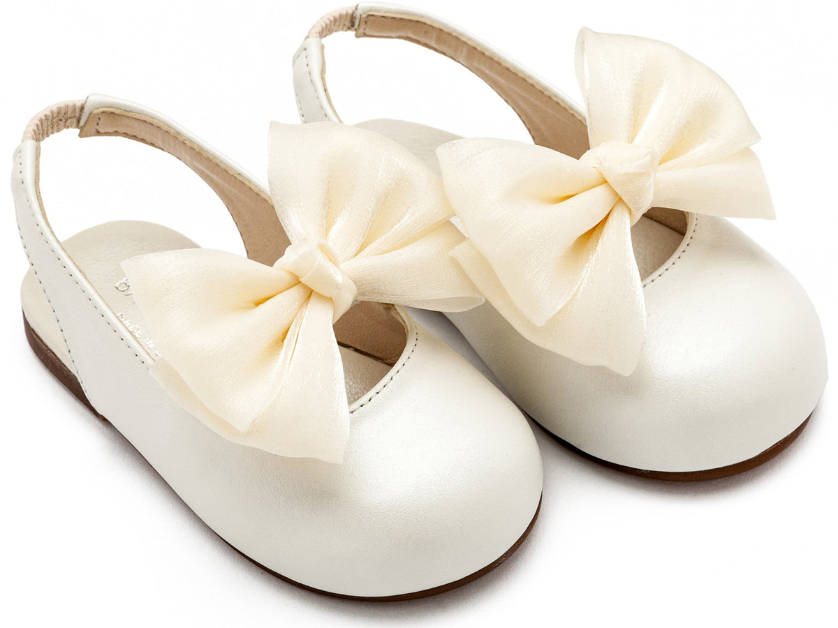 Babywalker Γαλλικό Σαμπό με Φιόγκο Chiffon BW4852 Εκρού - Artousa