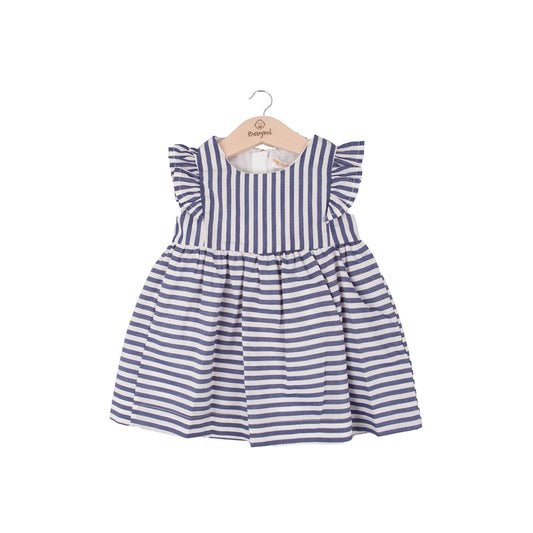 Little dress 131627 white-blue