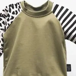 Baby khaki jumpsuit set 2pcs
