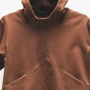 Set of overalls with hood brown 2pcs 