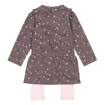 Hosenset - lange Bluse grau 2St U44305-31