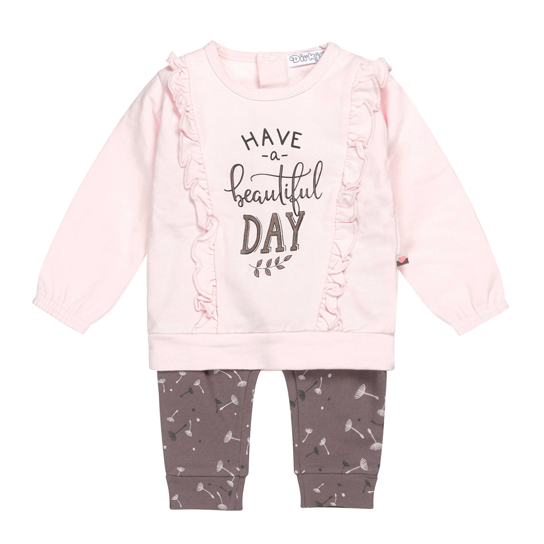 Set of pants - t-shirt pink 2pcs U44306-31