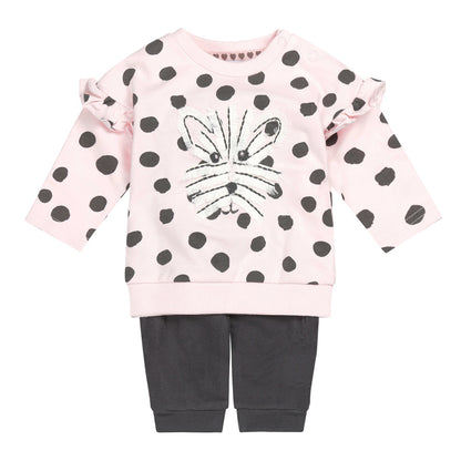 Set of pants - blouse pink 2pcs U44308-31