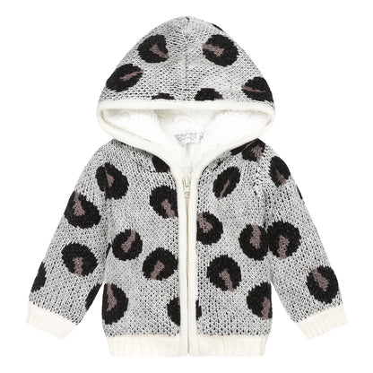 Graue Strickjacke U44315-35